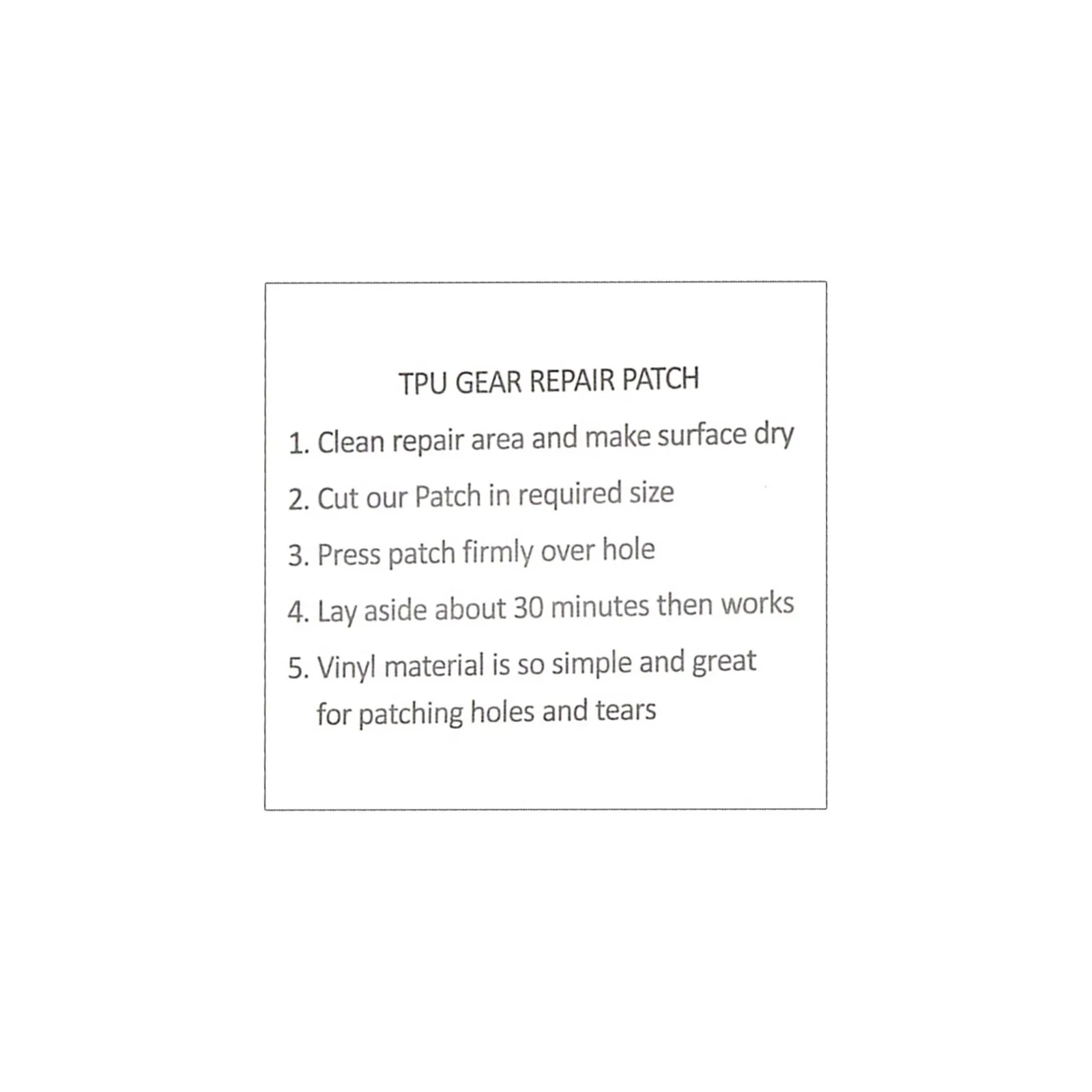 Набор для ремонта накладок бассейна из ТПУ ремонт на подкладку надувных