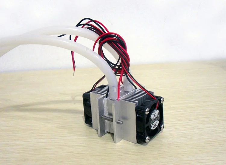 

DIY kits Thermoelectric Peltier Refrigeration Cooling System Water cooling+ fan+ 2pcs TEC1-12706 Coolers