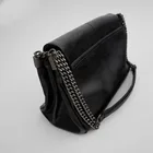 Европейская и американская Ретро сумка на плечо с цепочкой женская сумка 2021 Новинка черная рок-стиль раскладушка женская сумка-мессенджер модная сумка-хобо