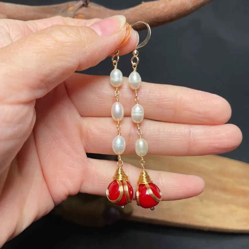 FYJS уникальный светильник из желтого золота с Цвет накруткой Слои жемчуг и