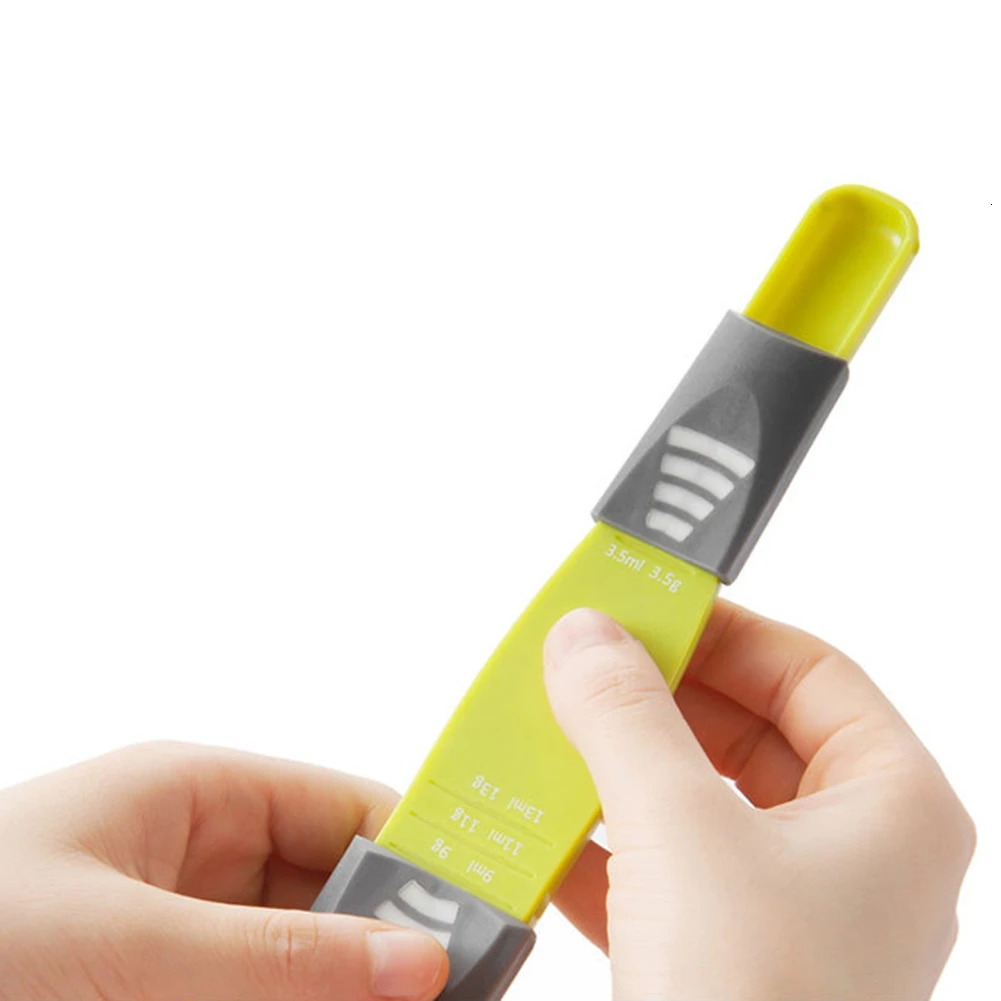 Пластиковая мерная ложка чашка с двойной головкой девять киосков регулируемая