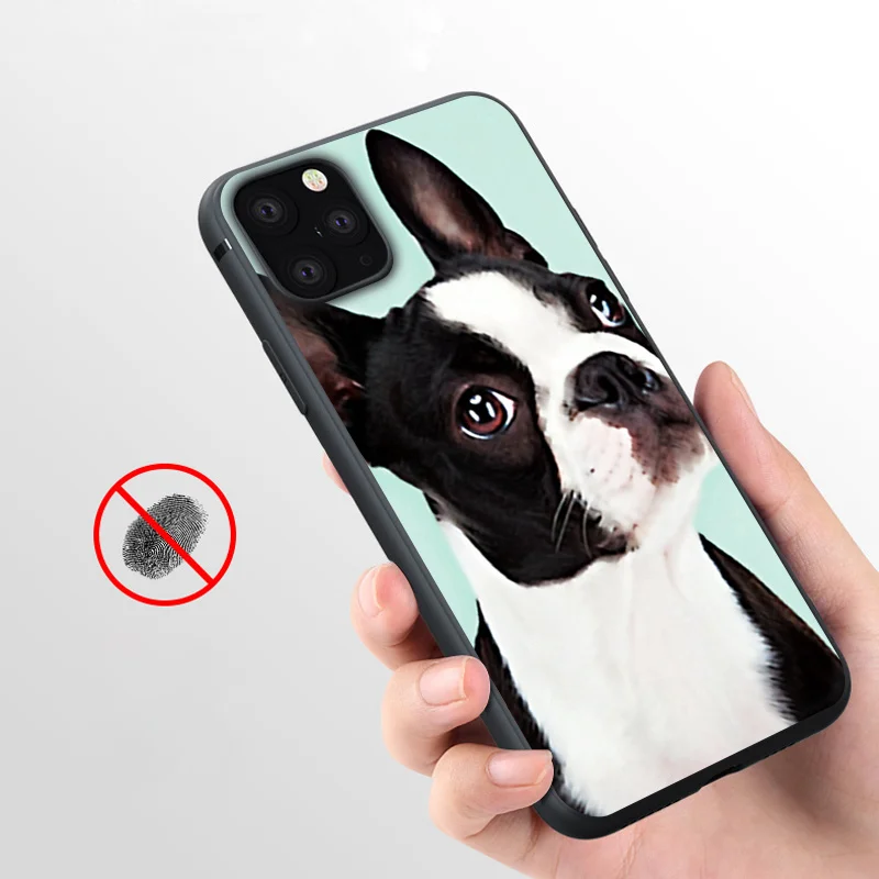 Мягкий силиконовый чехол Coque boston terrier для телефона iPhone 11 Pro Max X 5S 6 6S XR XS 7 8 Plus |