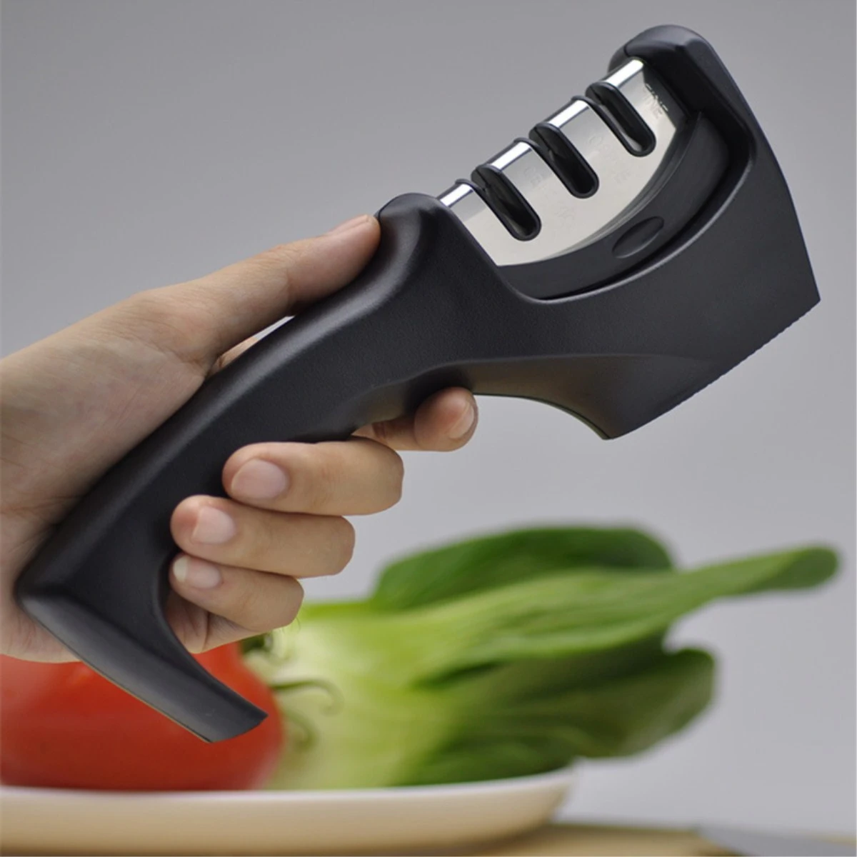 Быстрая точилка 3 ступени Профессиональная кухонная заточка точильный камень