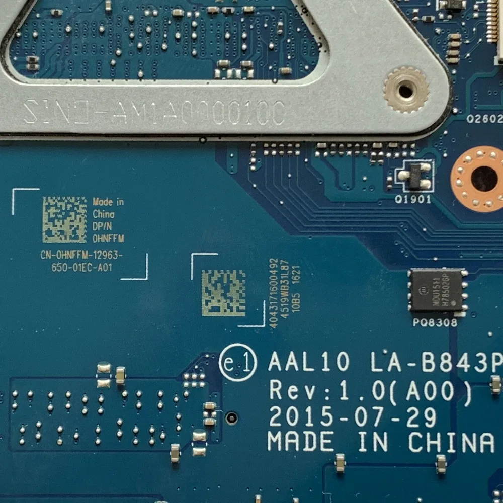 Kefu CN-0HNFFM HNFFM для Dell vostro 3458 3558 Материнская плата ноутбука AAL10 LA-B843P i3-5005U VGA порт материнская плата
