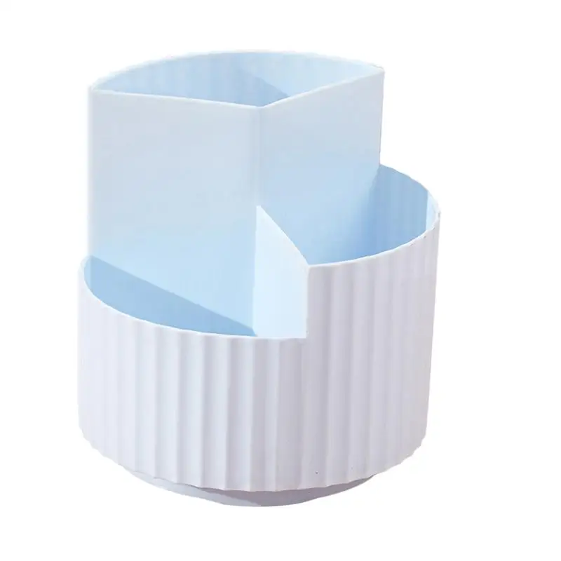 

1 шт. вращающийся на 360 градусов держатель для ручек настольный офисный канцелярский сортировочный ящик (Небесно-голубой)