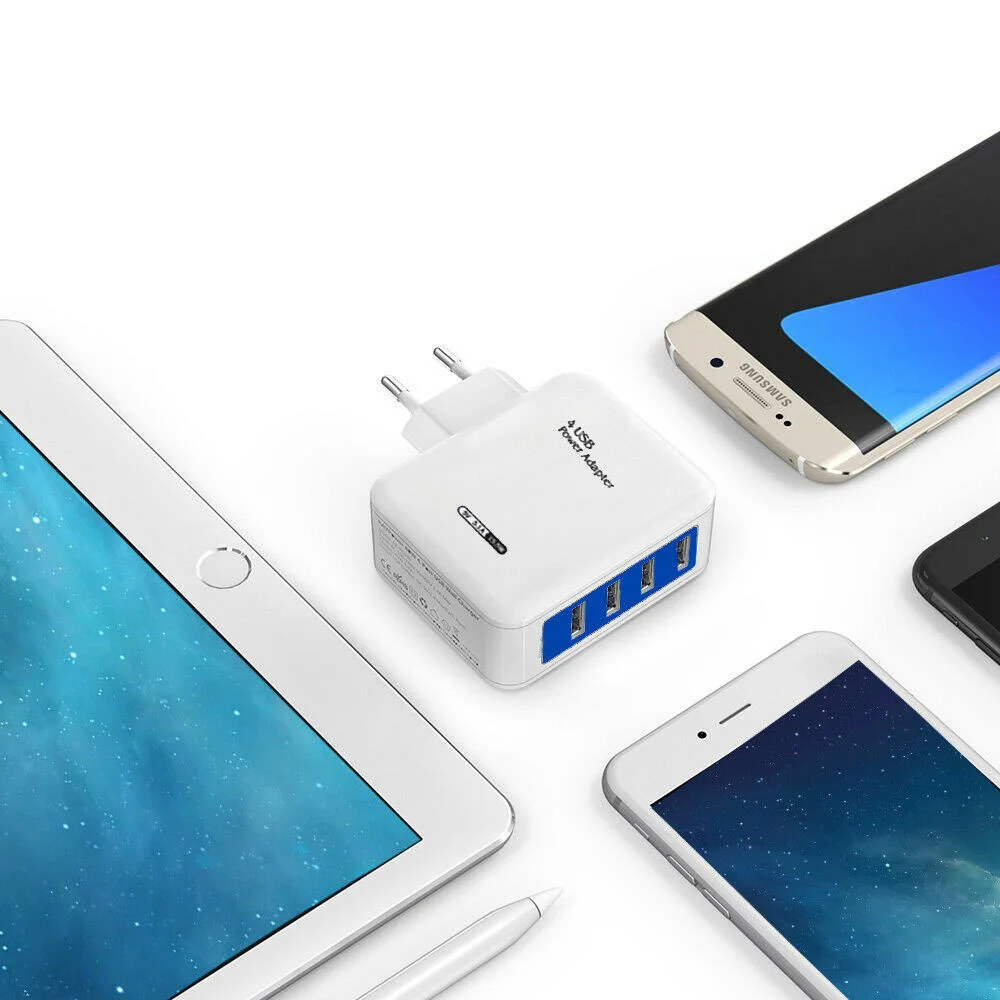 

Fast charging 3.0 charger fast USB sector 4-port universal wall adapter