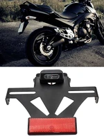 motorcycle adjustable angle rear license plate holder with led light universal motorcycle modification accessories supplies