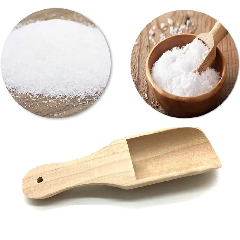 

Wooden Round Handle Scoop Teaspoon Small Salt Shovel Scoops Milk A0O1 Tea Mini Powder Wood Spoon Condiment Spoons Coffee J6X1