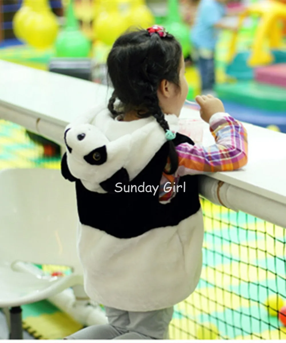 Детская Милая одежда DOUBCHOW жилет с животными унисекс детский зимний костюм