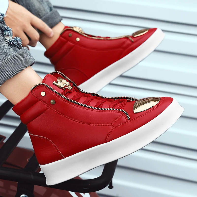 

Men Ankle Boots High Cut Sneakers Basketball Shoes Skating Sports Training Shoes Men Casual Shoes