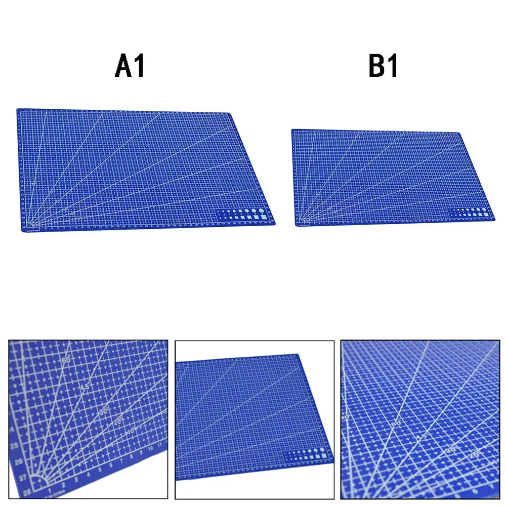 Синий ПВХ коврик для резки A3 A4 прочный самовосстанавливающийся дизайнерский