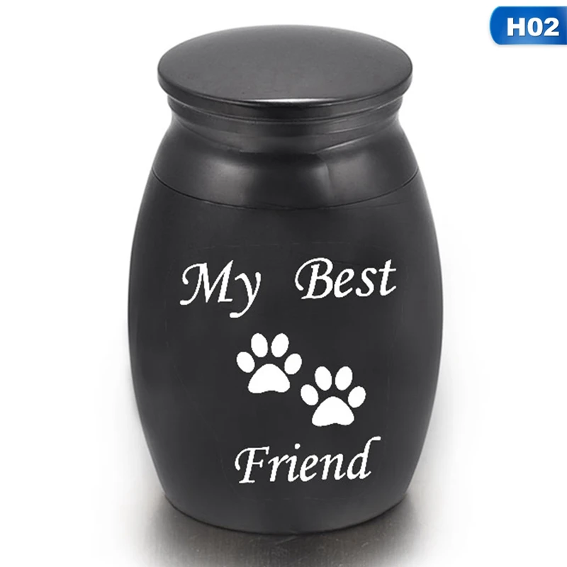 Мини черный пепел банку немнущаяся ткань человеческого пепла для Домашние