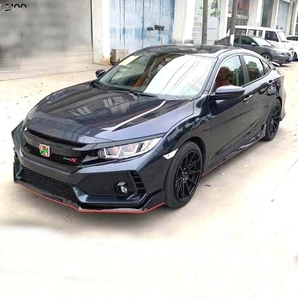 Автомобильный стиль подходит для 2016-2020 Honda Civic 10 поколения TR передняя губа +