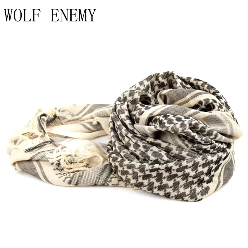 100% хлопок серый цвет искусственная шаль военные тактические шарфы пустынный