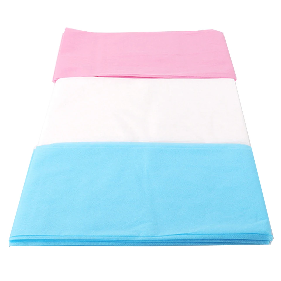 Одноразовое водонепроницаемое нетканое хлопковое постельное белье 10 цветов