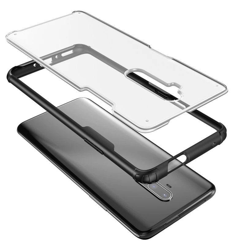 Новый матовый полупрозрачный чехол для OnePlus 7T Pro из акрилового ТПУ силикона