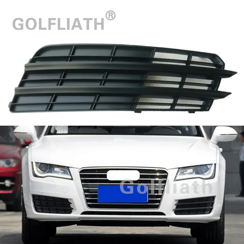 Left Right Front Bumper Grille side fog light grille grill with Cover For AUDI A7 2011-2014 not S7 / RS7 / S-Line 4G8807681/682