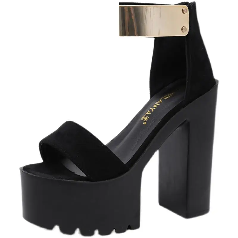 

Fashion Womens Shoes 2021 Beige Heeled Sandals All-Match Luxury Party Black Summer Clear Sexy Velvet New High Block
