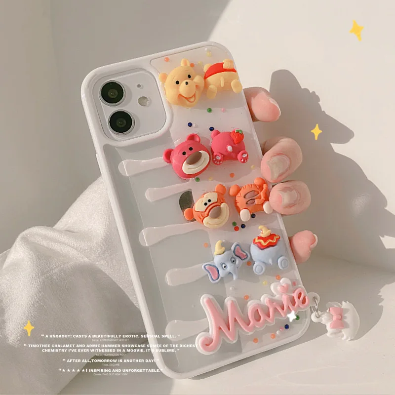 

Epoxy Cartoon Mobile Phone Case for IPhone 13 11 12 Pro Max X XR XS XS Max 7 8 Plus Cute Mobile Phone Bag Shell