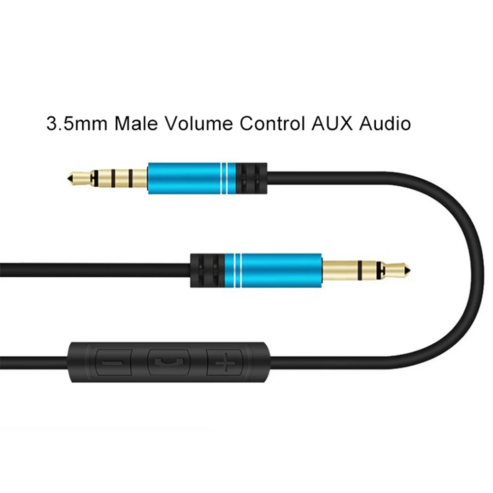 Аудиокабель-адаптер со штекером 3 5 мм и микрофоном для наушников | Электроника