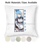 Наволочка для подушки Aqua Japanese Maid-Konosuba, наволочка для подушки из хлопка и льна, наволочка Konosuba Anime Megumin Aqua Konosuba Dark