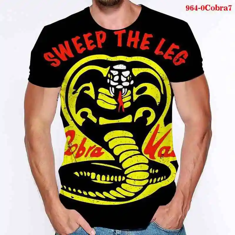

Cobra Kai T Shirt Men/Women Summer Top Tshirts Short Sleeves Tees Black T-Shirt Print T Shirt Loose Tees Tshirts Plus Size