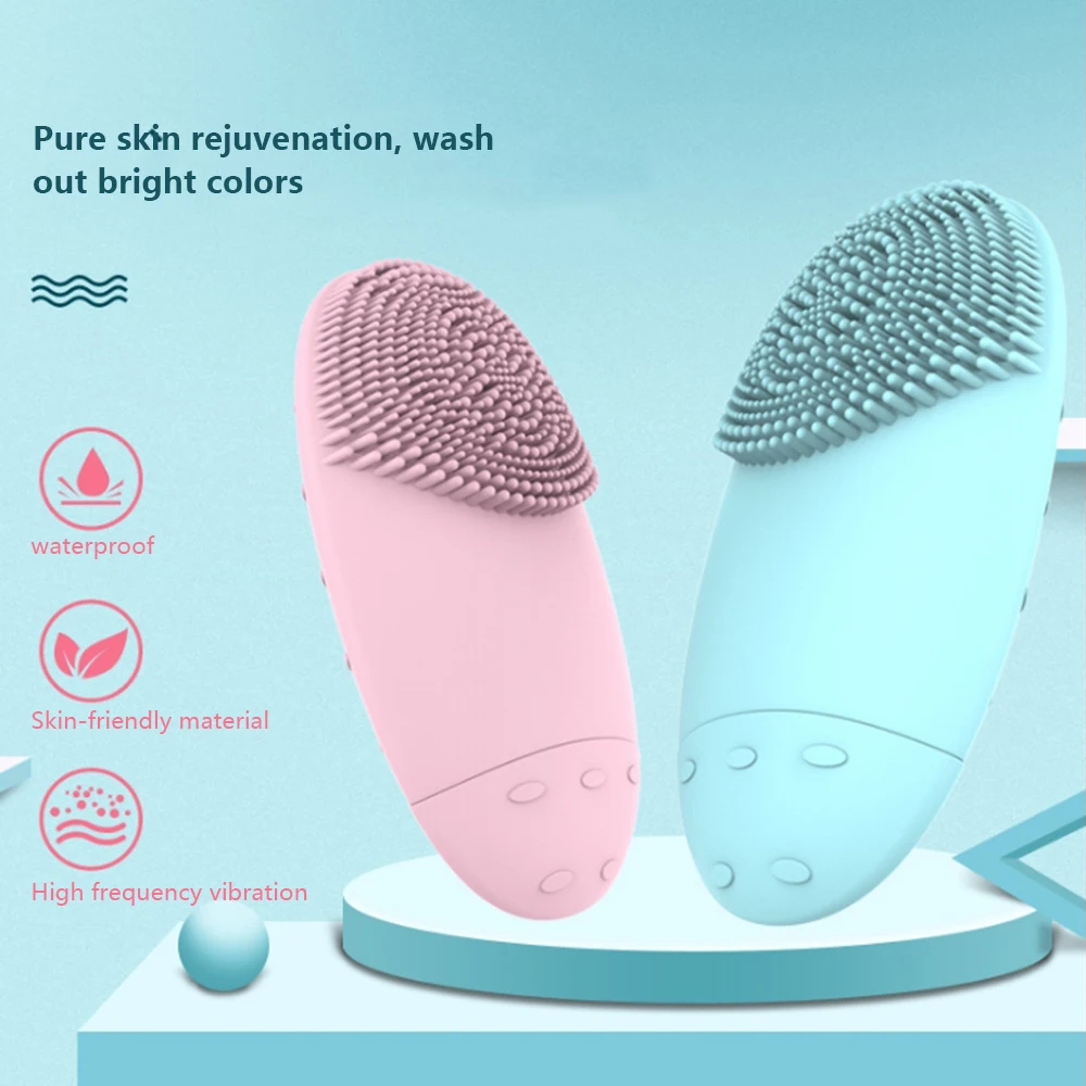 Электрический Вибрационный очищающий Водонепроницаемый ультразвуковой