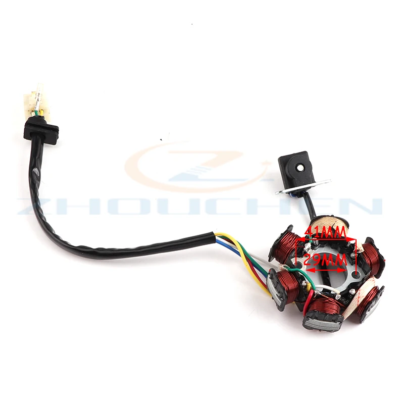 6 полюсов 5 проводов полуволновой статор зажигания для GY6 50cc 70cc 90cc 110cc 125cc ATV Quad Pocket