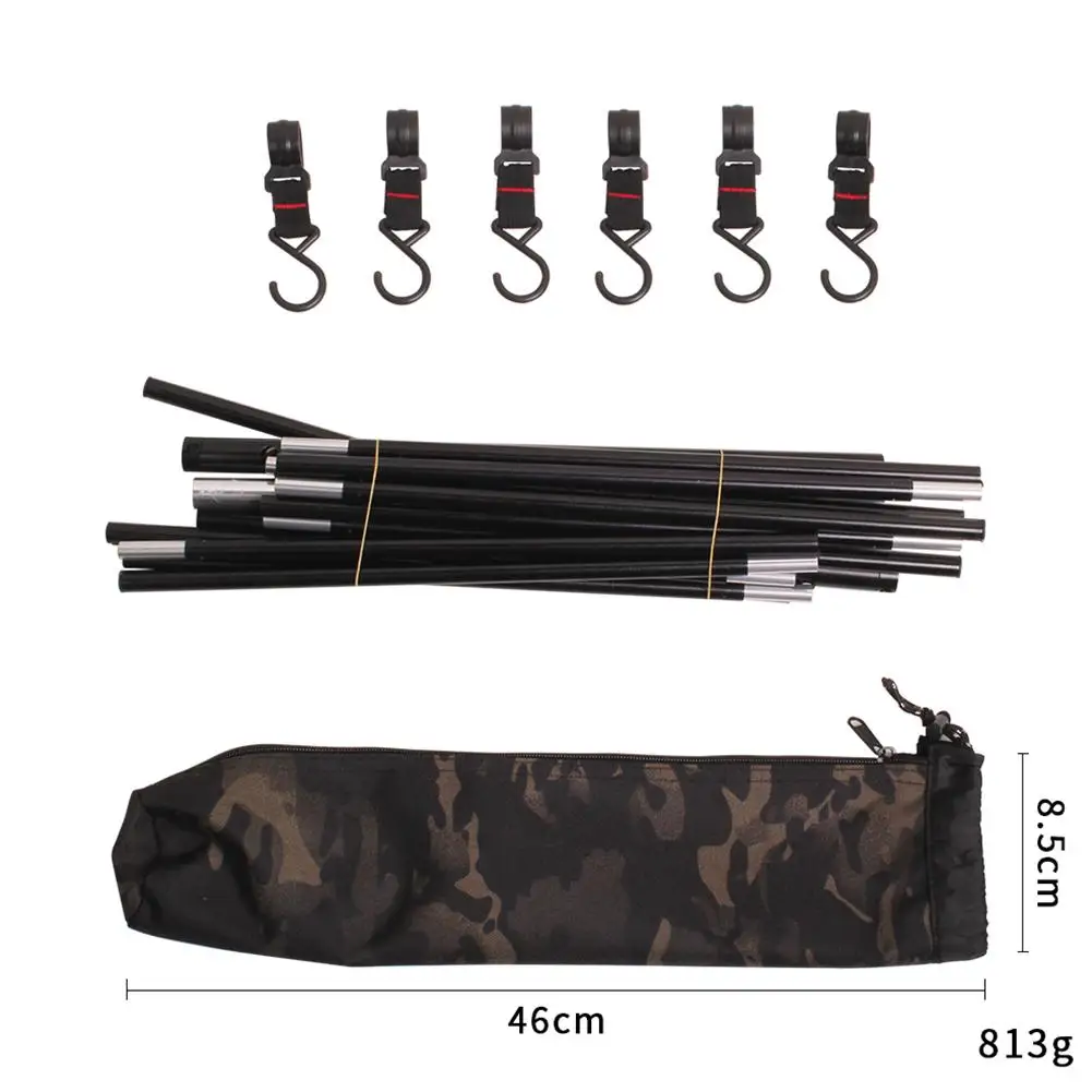 

Aluminum Alloy Hanging Rack 8kg Bearing Weight Outdoor Camping Triangular Clothes Storage Rack