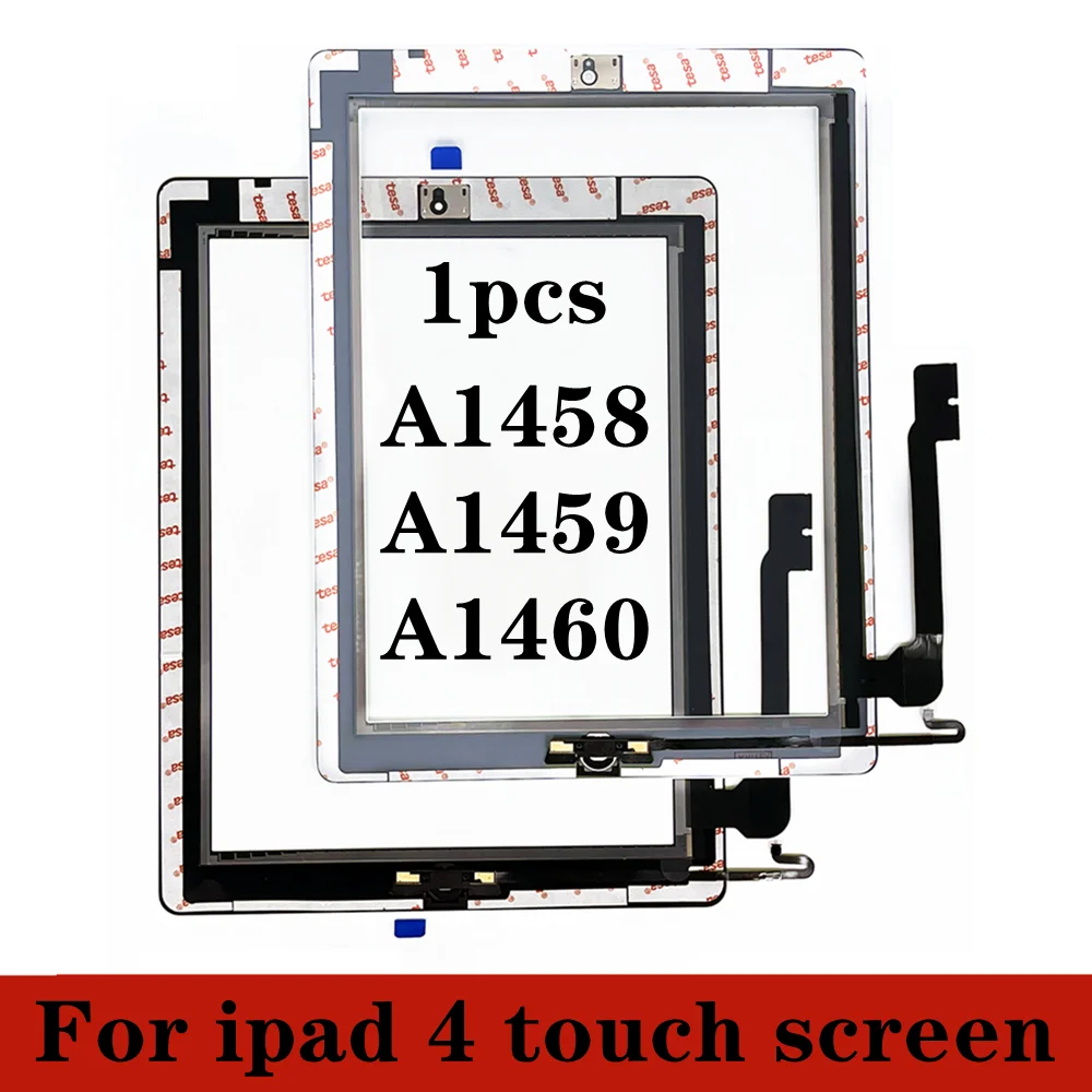 

1pcs Freeshipping 9.7 Touch Screen For iPad 4 A1458 A1459 A1460 Touch Panel LCD Outer Display Replacement Digitizer Sensor Glass