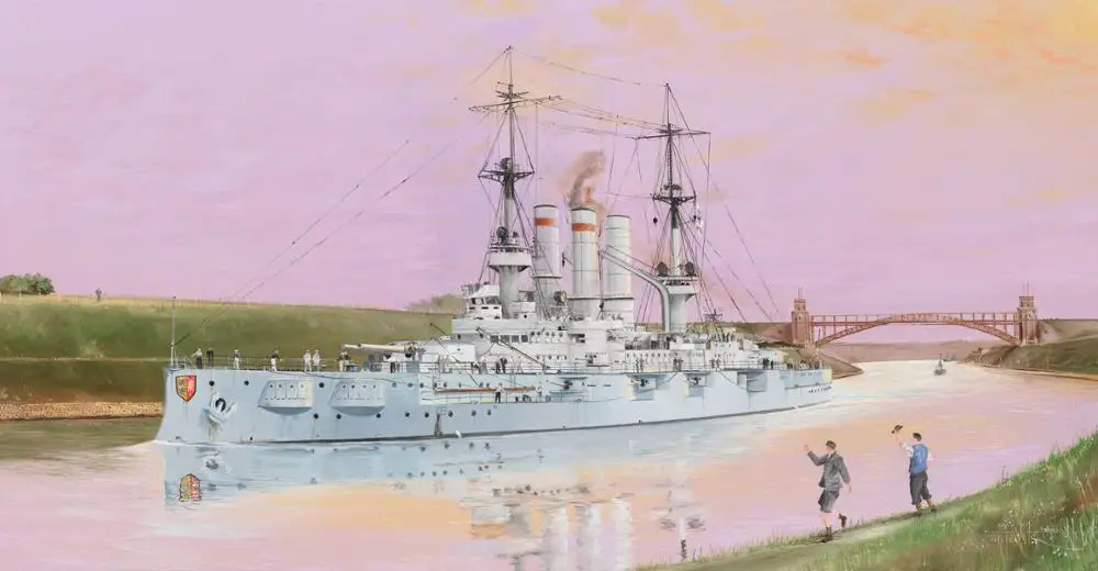 Trumpeter 05355 1/350 Schleswig Линкор Holstein 1908 набор моделей для сборки|Наборы сборки моделей| |