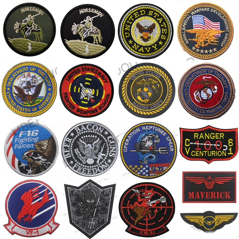 Всадники Seal Team 3 армейские вышитая нашивка Тактическая Военная декоративными