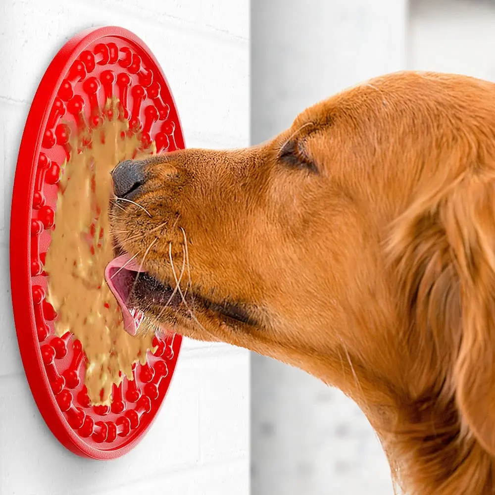 

Pet Feeder Lick Mat for Dogs Sucker Plate for Pet Slow Food Ease Bathing Uneasy Distraction Lick Mat Food Training Dog Supplies