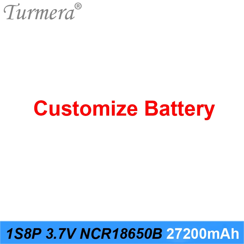 Turmera 1S8P 3 7 V 27200mAh аккумулятор NCR18650B 3400mAh 18650 аккумуляторная батарея с пайки