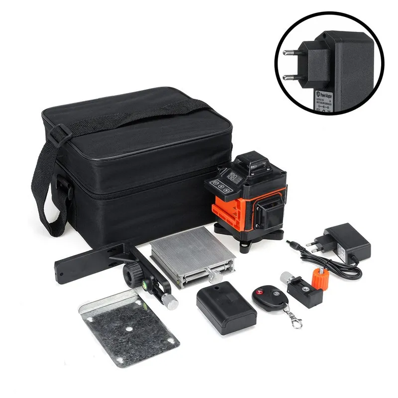 

4D 16 Lines Green Laser Levels 360 Horizontal &Vertical Cross Lines With Auto Self-Leveling super powerful Indoors and Outdoors