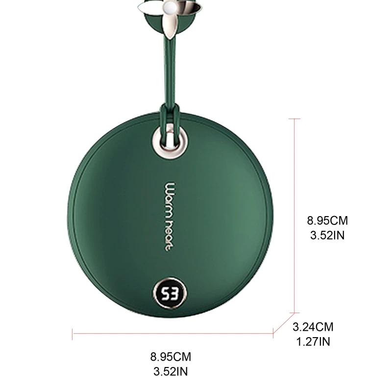 

Mini Round Electric Small Hand Warmer Quick Charge Winter Warm USB Charging Power Portable Warmers Rechargeable Long