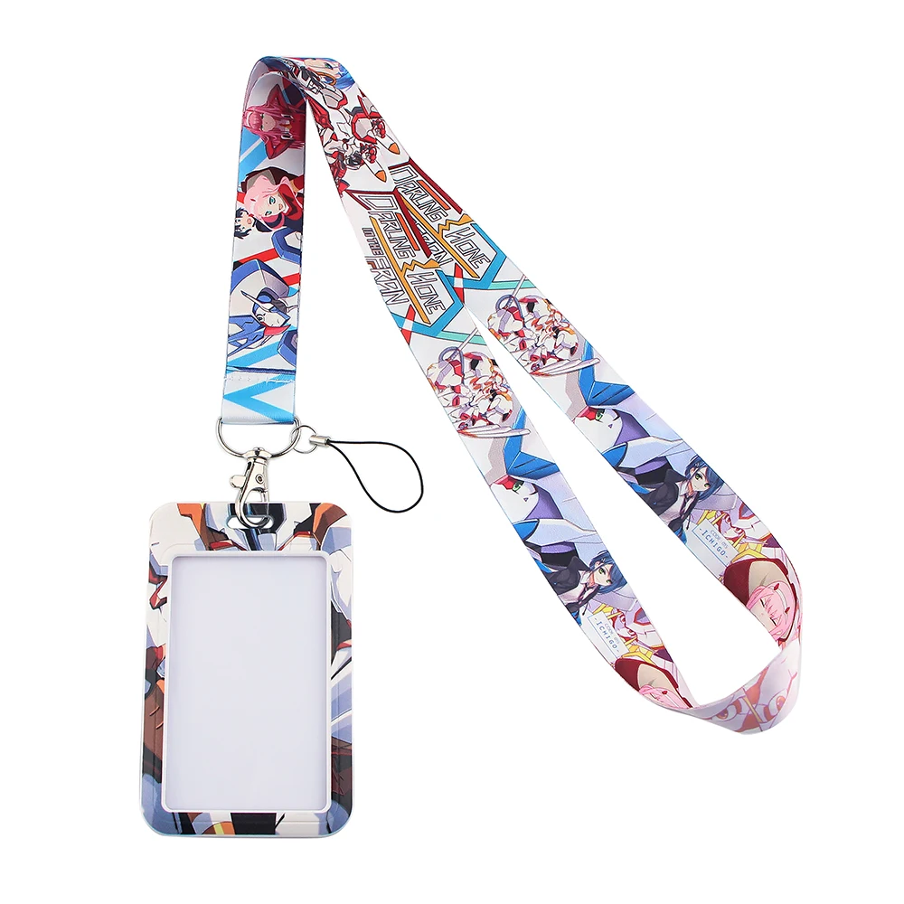 FD0213 Anime Dear Franks Fashion Lanyards Id Badge Holder For Student Card Cover Business Card With Lanyard