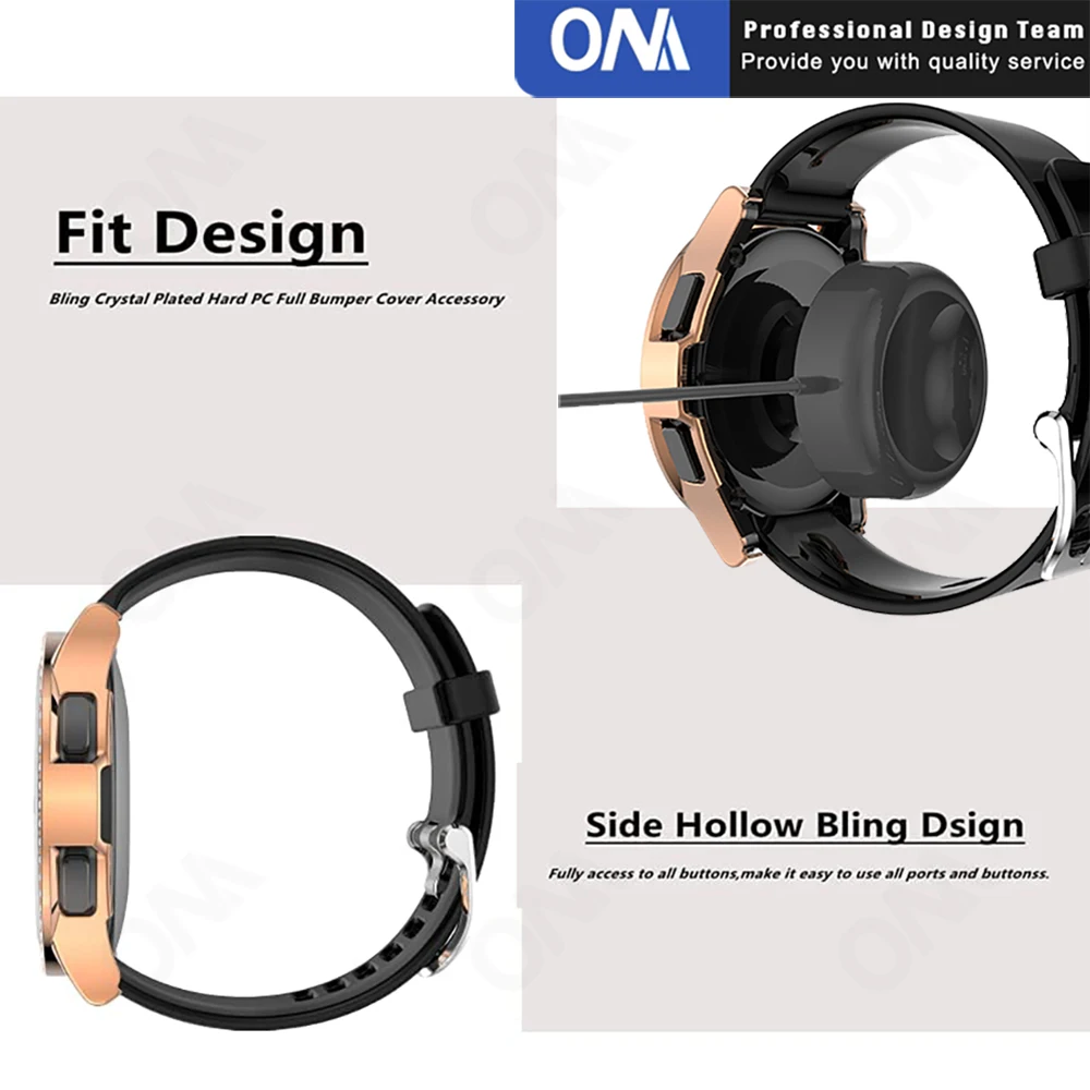 Блестящий Защитный чехол для Samsung Galaxy Watch 4 классический 42 мм 46 защитный