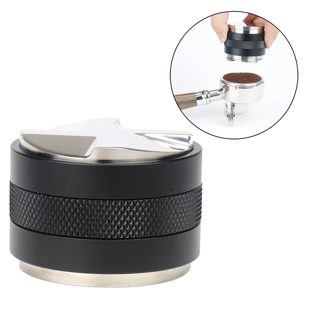 

51/53/58mm Espresso Tamper & Distributor, Dual Head Coffee Leveler, Adjustable Depth-Professional Espresso Hand Tampers