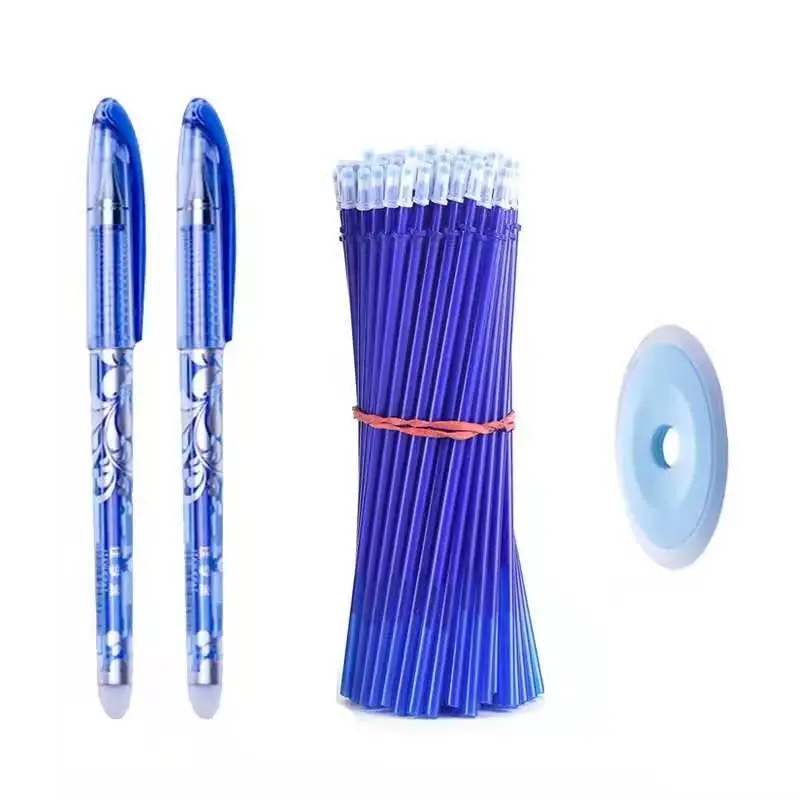 

Erasable Pen Set 0.5mm Blue Black Color Ink Writing Gel Pens Refills Rods Washable Handle for School Office Stationery Supplies