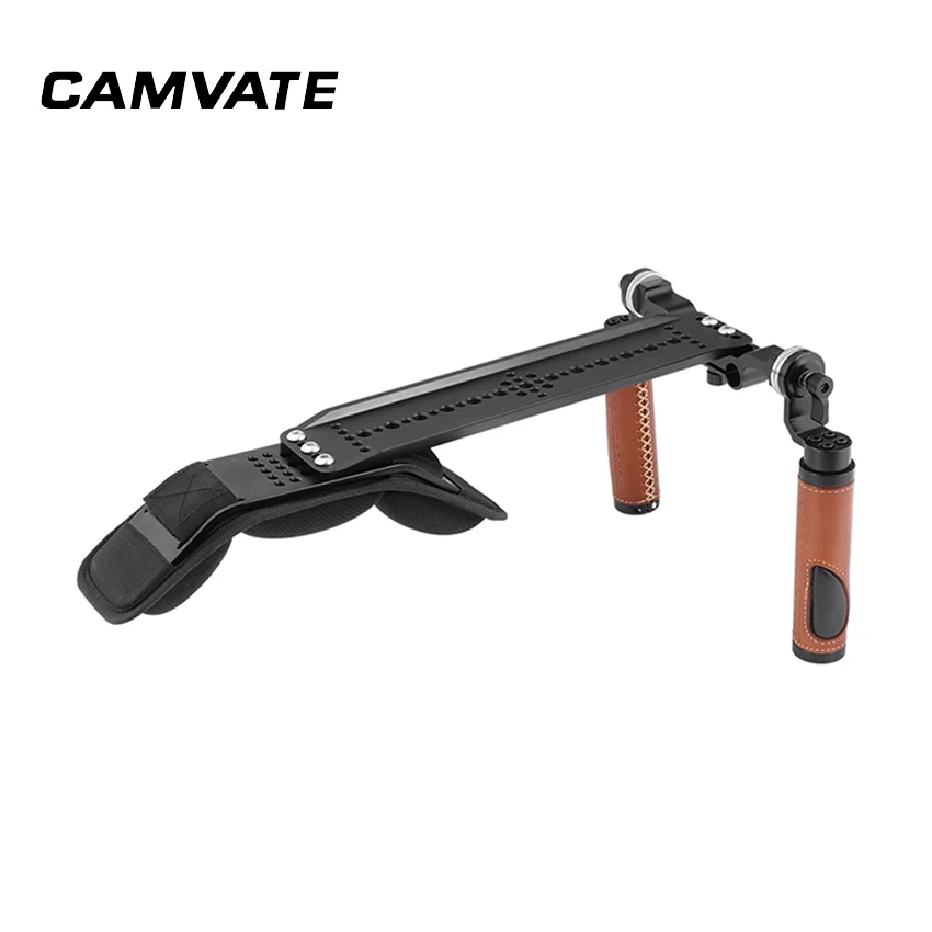 Крепление на плечо CAMVATE Handhled с пластиной моста arri Dovetail 12 дюймов и двойной ручкой