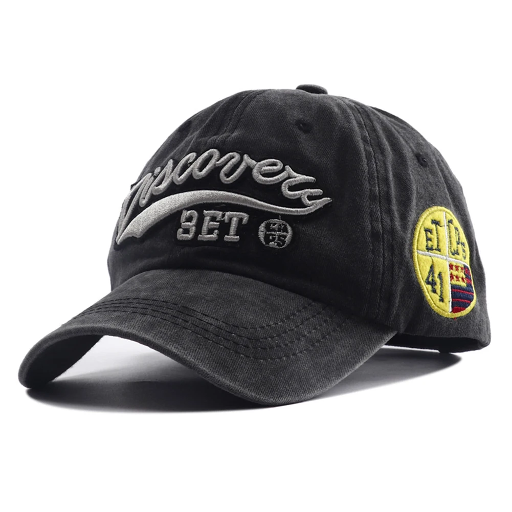 

2022 новая вышитая хлопковая бейсбольная кепка с буквенным принтом Snapback Bone Masculino Осень Хип-хоп потертые джинсовые шапки для мужчин и женщин