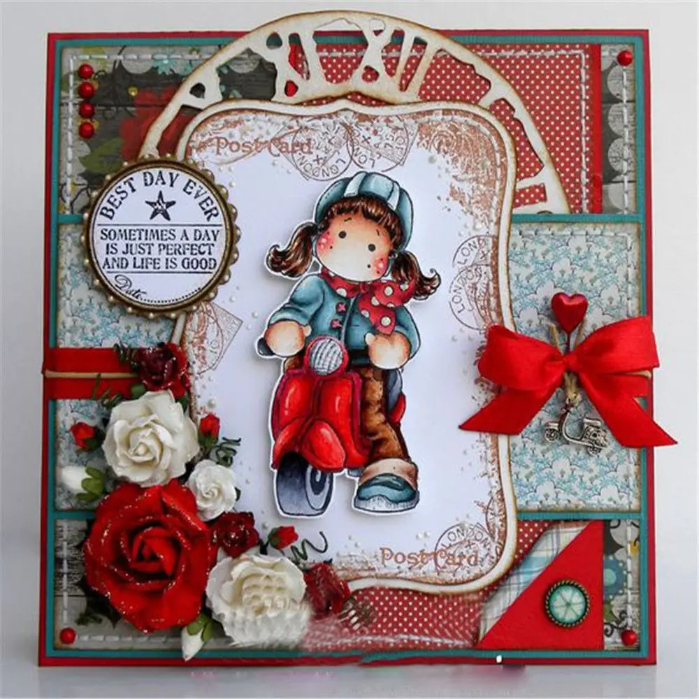 1 шт. прозрачный силиконовый резиновый штамп милый лист для скрапбукинга