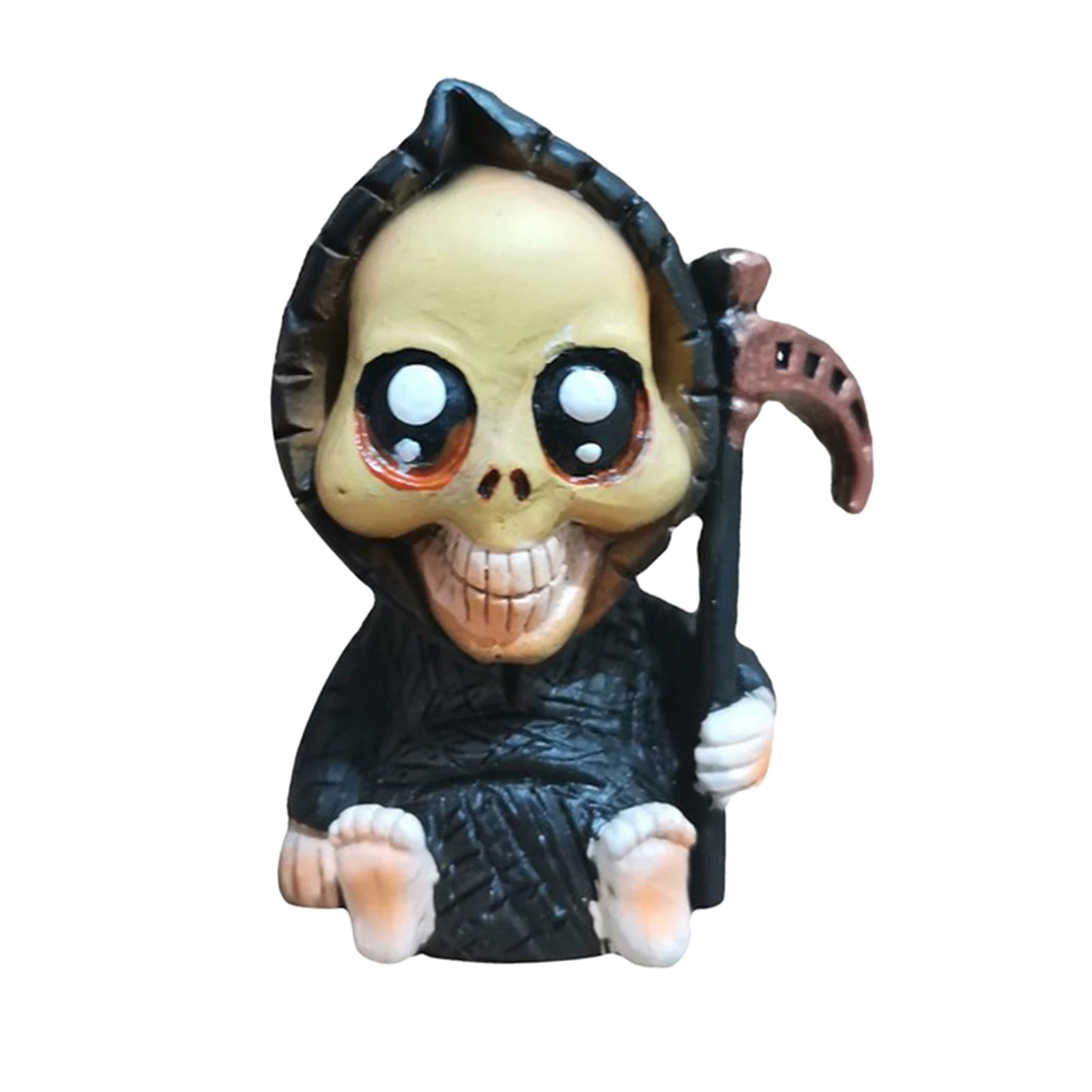 

Baby Grim Reaper Statue Resin High-quality Sitting Figurine Sculpture for Outdoor Halloween Garden Lawn Yard