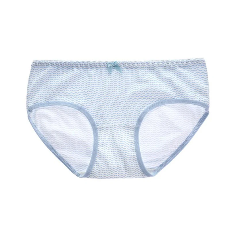 Нижнее белье для девочек 4 шт./лот хлопковые трусики с цветочным принтом мягкое