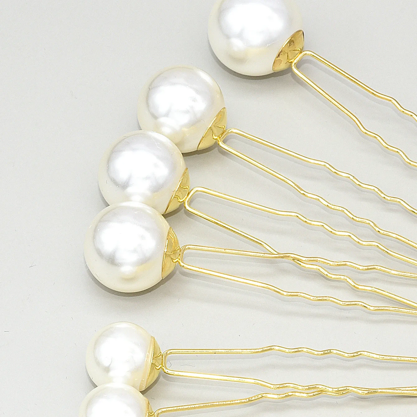 

18pcs Mixed Pearl Hairpin Bridal Headdress Hair Accessories Retro Makeup Plate Hair Beads Flower U-shaped Hairpin