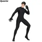 Sperise взрослый Для мужчин нейлон зентай полный купальник-боди на плоской подошве; Обувь на молнии гимнастическое трико из спандекса на заказ костюмы Одна деталь колготки для занятий спортом, на плоской подошве; Обувь на молнии