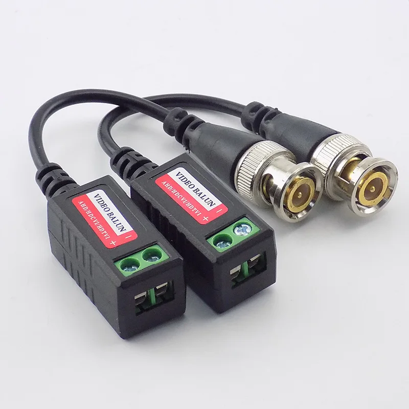 

HD CCTV Video Balun CCTV Accessories Passive Transceivers UTP Balun BNC Cable CAT5 Cable for CCTV System