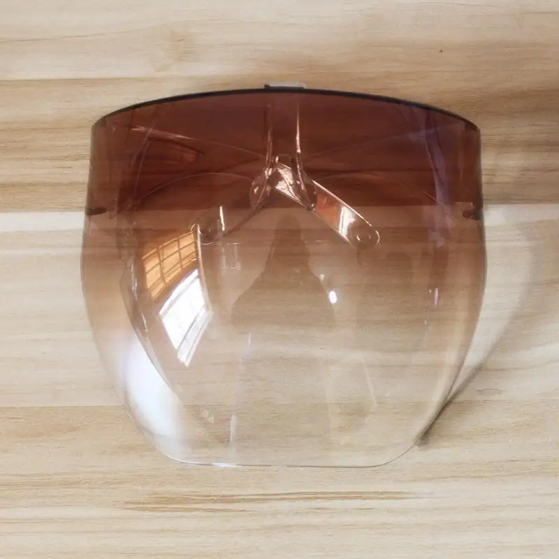 Цветной козырек для защиты глаз унисекс Большие зеркальные солнцезащитные очки