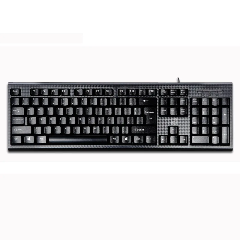 

Zhuiguangbao q9 single square mouth usb keyboard home business office ps / 2 round hole wired desktop computer keyboard